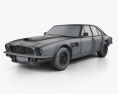 Aston Martin Lagonda V8 saloon 1974 3d model wire render