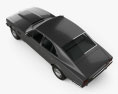 Aston Martin Lagonda V8 saloon 1974 3D-Modell Draufsicht