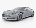 Aston Martin DB11 인테리어 가 있는 2020 3D 모델  clay render