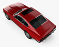 Aston Martin V8 Vantage 1972 3D-Modell Draufsicht