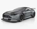 Aston Martin V12 Vantage GT3 2017 3D模型 wire render