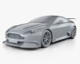 Aston Martin V12 Vantage GT3 2017 3D-Modell clay render