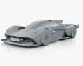 Aston Martin Valkyrie AMR Pro 2022 3d model clay render