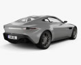 Aston Martin DB10 HQインテリアと 2018 3Dモデル 後ろ姿