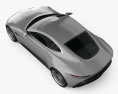 Aston Martin DB10 인테리어 가 있는 2018 3D 모델  top view