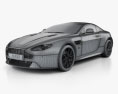 Aston Martin V8 Vantage S 2020 3Dモデル wire render