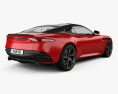 Aston Martin DBS Superleggera 2020 3D-Modell Rückansicht