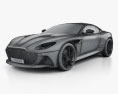 Aston Martin DBS Superleggera 2020 3D模型 wire render