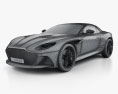 Aston Martin DBS Superleggera Volante 2020 3D 모델  wire render
