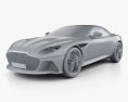 Aston Martin DBS Superleggera Volante 2020 3D модель clay render