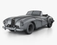 Aston Martin DB1 1948 3D模型 wire render