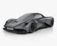 Aston Martin Valhalla 2022 3d model wire render