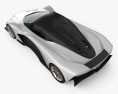 Aston Martin Valhalla 2022 3D 모델  top view