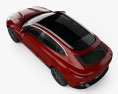 Aston Martin DBX 2024 3D-Modell Draufsicht