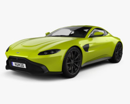3D model of Aston Martin Vantage coupe 2021