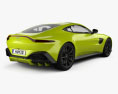 Aston Martin Vantage coupé 2021 3D-Modell Rückansicht