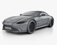 Aston Martin Vantage coupé 2021 3D-Modell wire render