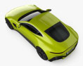 Aston Martin Vantage coupé 2021 Modello 3D vista dall'alto