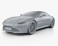 Aston Martin Vantage купе 2021 3D модель clay render