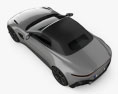 Aston Martin Vantage Roadster 2021 3D-Modell Draufsicht