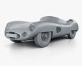 Aston Martin DBR1 LeMans 1959 3D-Modell clay render