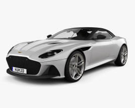 Aston Martin DBS Superleggera Volante mit Innenraum 2020 3D-Modell