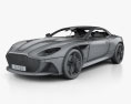Aston Martin DBS Superleggera Volante с детальным интерьером 2024 3D модель wire render