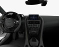 Aston Martin DBS Superleggera Volante con interior 2024 Modelo 3D dashboard