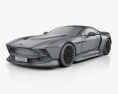 Aston Martin Victor 2022 3D 모델  wire render