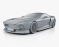 Aston Martin Victor 2022 3D модель clay render