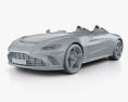 Aston Martin V12 Speedster 2024 3Dモデル clay render