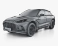 Aston-Martin DBX707 2024 3D-Modell wire render