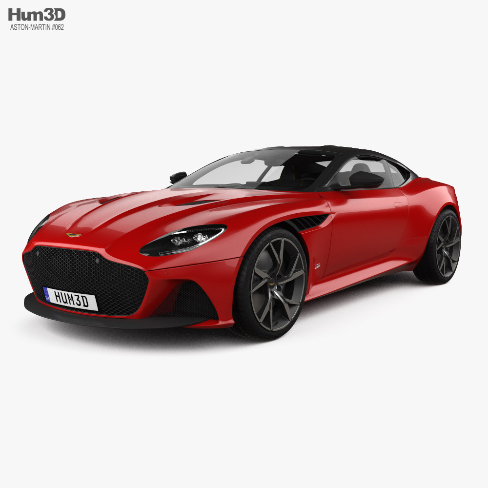 Aston Martin DBS Superleggera インテリアと 2020 3Dモデル