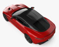 Aston Martin DBS Superleggera mit Innenraum 2023 3D-Modell Draufsicht