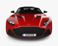 Aston Martin DBS Superleggera 인테리어 가 있는 2023 3D 모델  front view