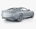 Aston Martin DBS Superleggera з детальним інтер'єром 2023 3D модель