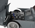 Aston Martin DB2 Saloon с детальным интерьером и двигателем 1958 3D модель front view