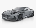 Aston-Martin DB12 2024 3D模型 wire render