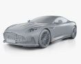 Aston-Martin DB12 2024 3d model clay render