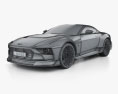 Aston-Martin Valour 2024 3D-Modell wire render
