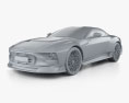 Aston-Martin Valour 2024 3D-Modell clay render