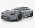 Aston Martin Vantage AMR 2022 Modello 3D wire render