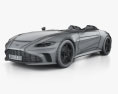 Aston Martin V12 Vantage Speedster 2023 3D模型 wire render