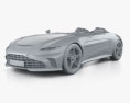 Aston Martin V12 Vantage Speedster 2023 3D модель clay render