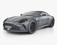 Aston-Martin Vantage 2024 3d model wire render