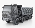 Astra HD9 (84-52) Dump Truck 4-axle 2016 3d model wire render