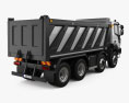 Astra HD9 (84-52) Dump Truck 4-axle with HQ interior 2012 3d model back view