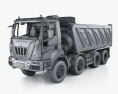 Astra HD9 (84-52) Dump Truck 4-axle with HQ interior 2012 3d model wire render