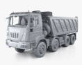 Astra HD9 (84-52) Dump Truck 4-axle with HQ interior 2012 3d model clay render