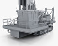 Atlas-Copco PV-271 Drill Rig 2017 3d model clay render